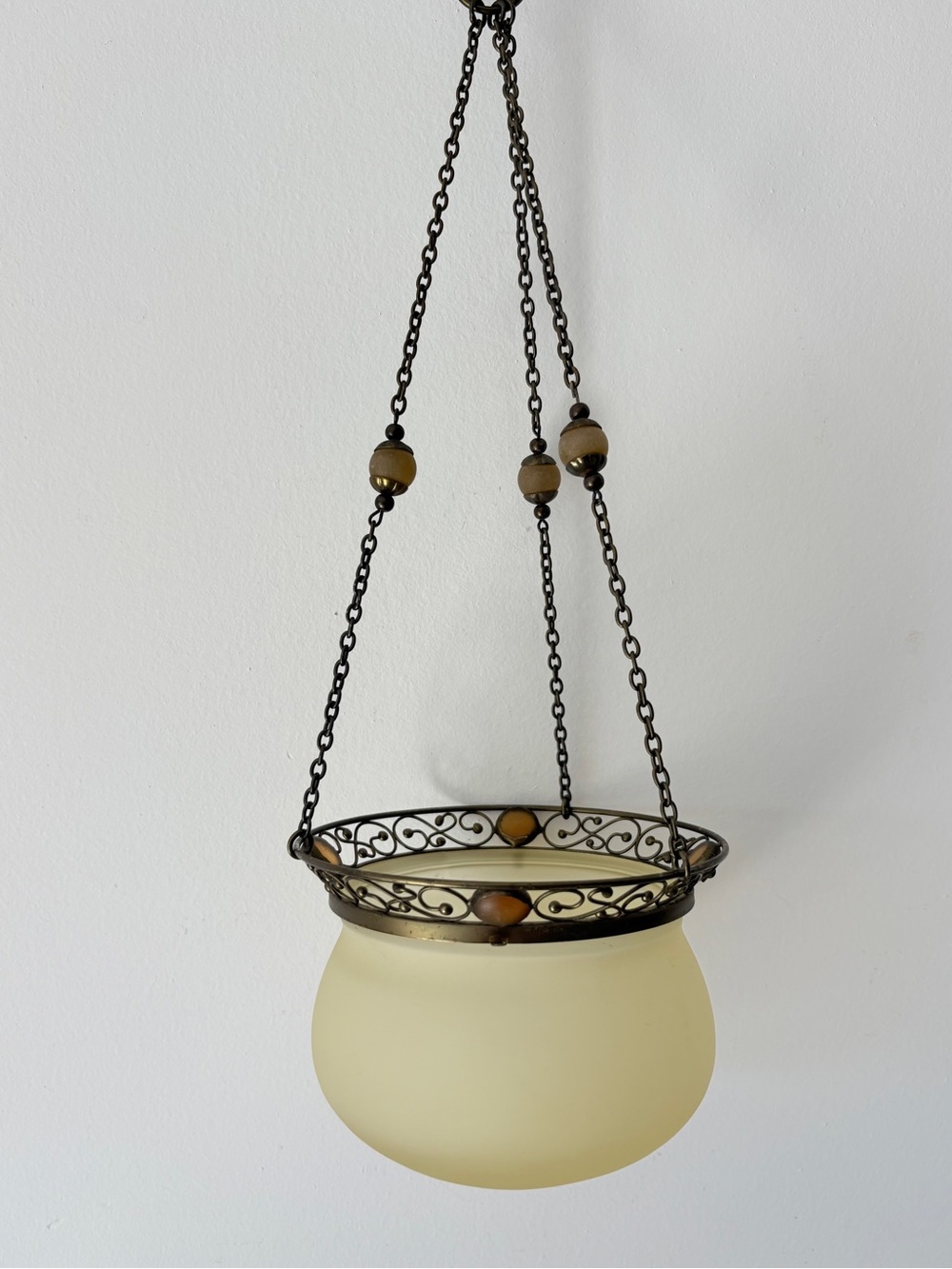 PartyLite Paris Retro Hanging Candle Lamp Bowl